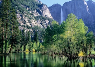 017 Yosemite Falls and the Merced River, Yosemite Valley, PANORAMA
