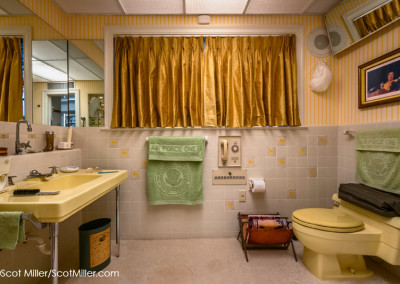 04522 LBJ's bathroom at Texas White House on LBJ Ranch, Lyndon B. Johnson National Historical Park, Stonewall, TX