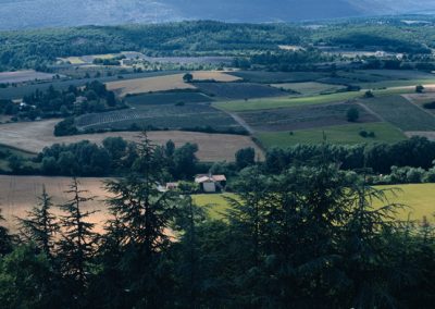 1107 A valley in Provence, France, from above, PANORAMA