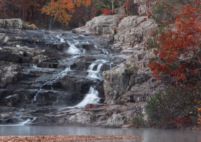 1071 Rocky Falls, Autumn, Ozark National Scenic Waterways, Missouri