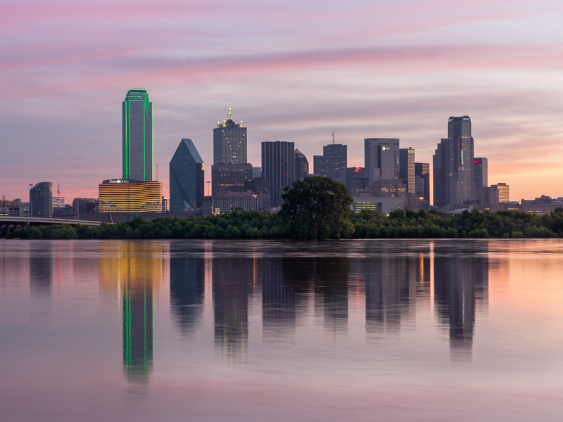 Dallas Skyline before Sunset 612 3, Dallas, Texas