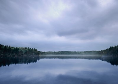 128 Walden Pond, cloudy morning
