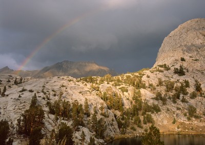1446 Rainbow over Kings Canyon National Park wilderness, CA
