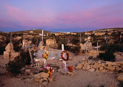 586 Terlingua, Texas Ghost Town cemetery, dawn