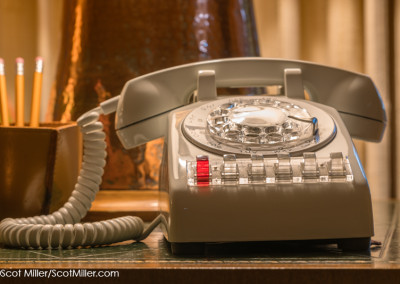 02693 Telephone in living room of Texas White House at LBJ Ranch