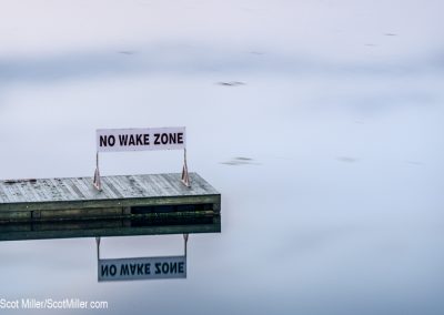 04907 No Wake Zone sign, Saint Andrews Harbor, New Brunswick, Canada