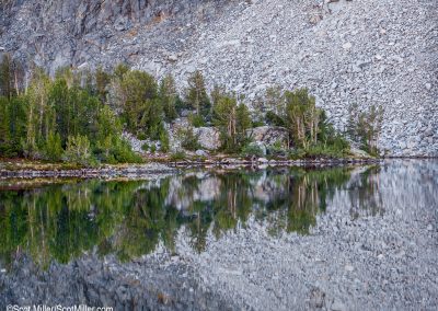 1020204 Mirror Image, Mountain Lake, John Muir Wilderness, CA