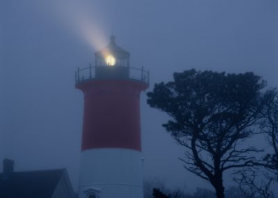 717 Nauset Light in early morning fog, Cape Cod National Seashore, MA